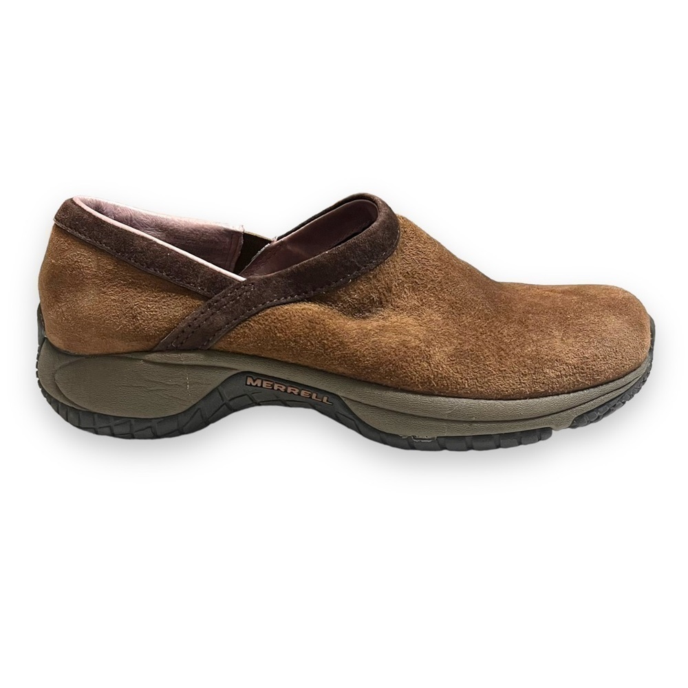Merrell Clogs Moc Shoes Women Size 6.5 Encore Adams Dark Earth Brown J66468.